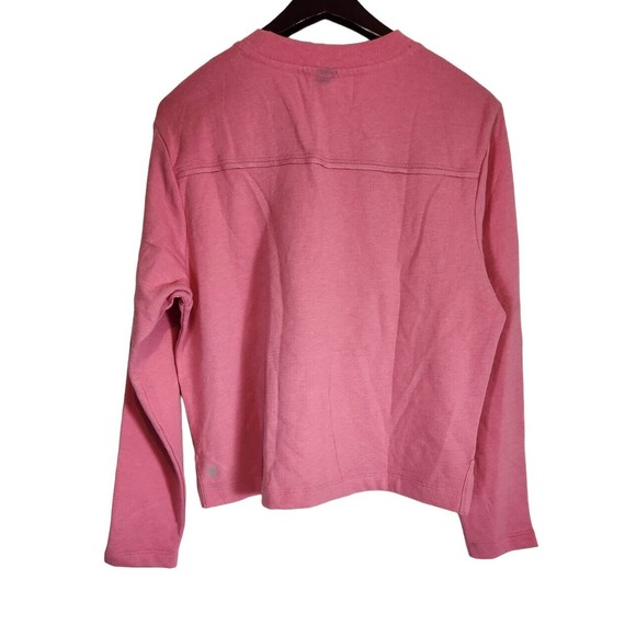 Z By Zella Women's Pink Cotton Blend Round Neck Pullover Sweater Size Small - Picture 2 of 6